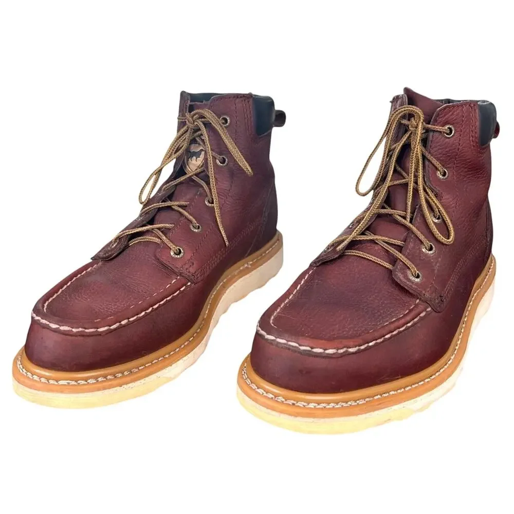 Red Wing Irish Setter Ashby Soft Toe Brown Leather Work Boot Size 10.5 D